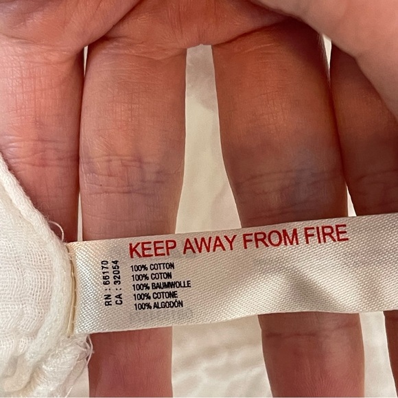 Anthropologie beach cover up front tie v neck tunic white cotton gauze SZ XXS - Picture 7 of 8